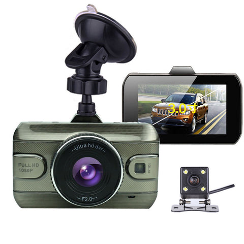 Dual Lens Full HD 1080P Video Recorder Camera Dash Cam