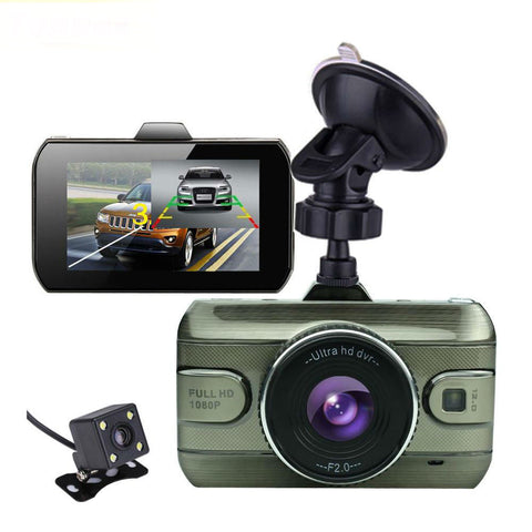 Dual Lens Full HD 1080P Video Recorder Camera Dash Cam