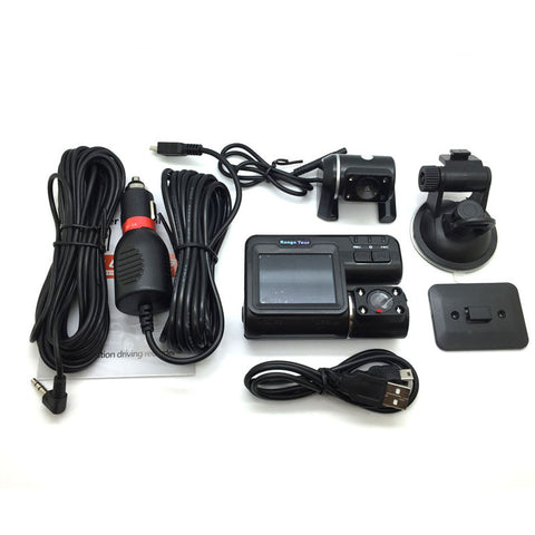 Dual Lens Car HD 1080p 2.0"LCD Dash cam+8 IR LED Light Night Vision