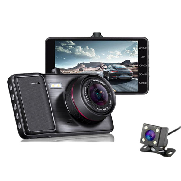 HD 1080P Dual Lens Car Camera With ADAS LDWS Dash Cam Video Recorder Night Vision