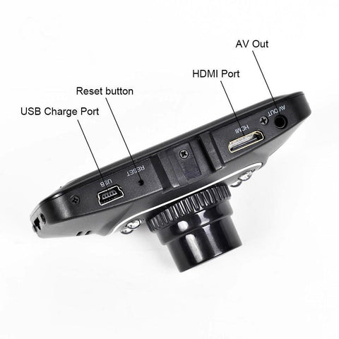 HD 1080P 120 Degree G-Sensor Night Vision Dash Cam Black Box