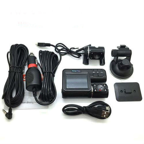 Dual Lens Car HD 1080p 2.0"LCD Dash cam+8 IR LED Light Night Vision